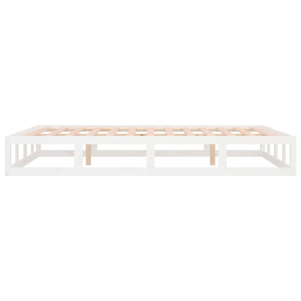 Sengeramme hvit 120x200 cm heltre