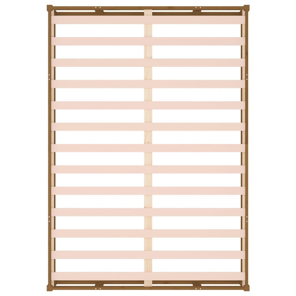 Sengeramme honningbrun 120x200 cm heltre