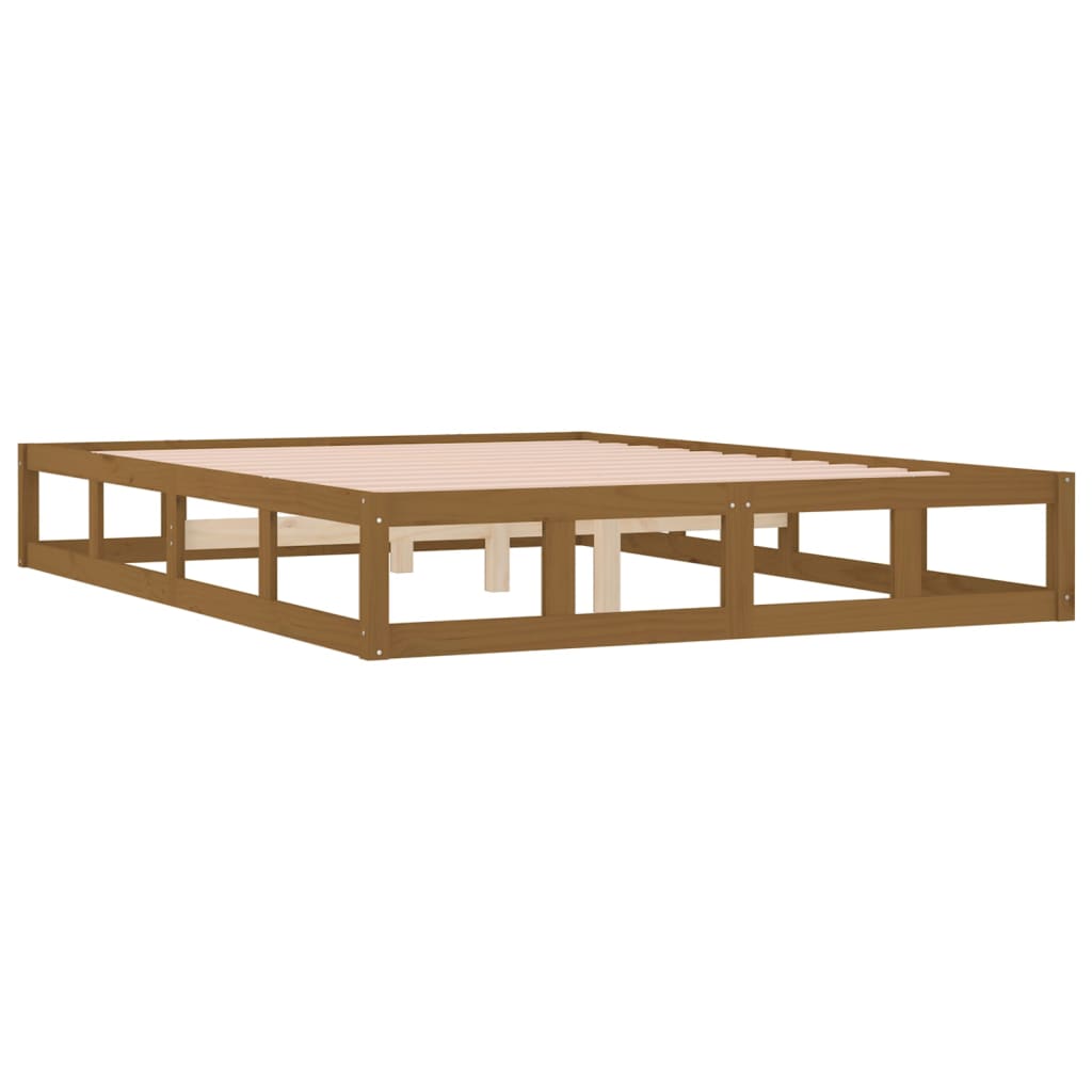 Sengeramme honningbrun 150x200 cm 5FT King Size heltre