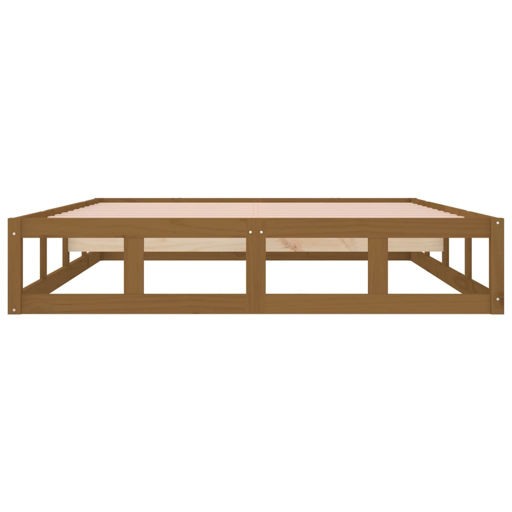 Sengeramme honningbrun 150x200 cm 5FT King Size heltre