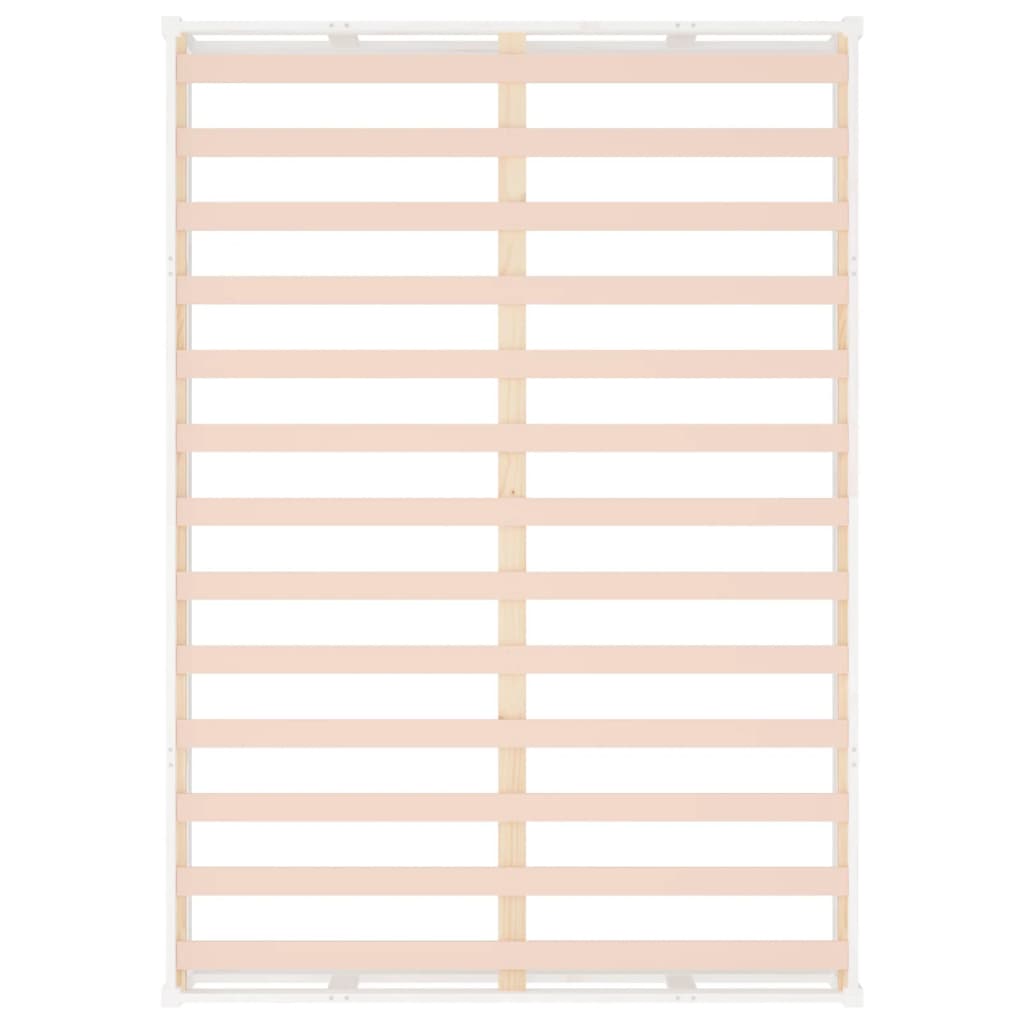 Sengeramme hvit 200x200 cm heltre