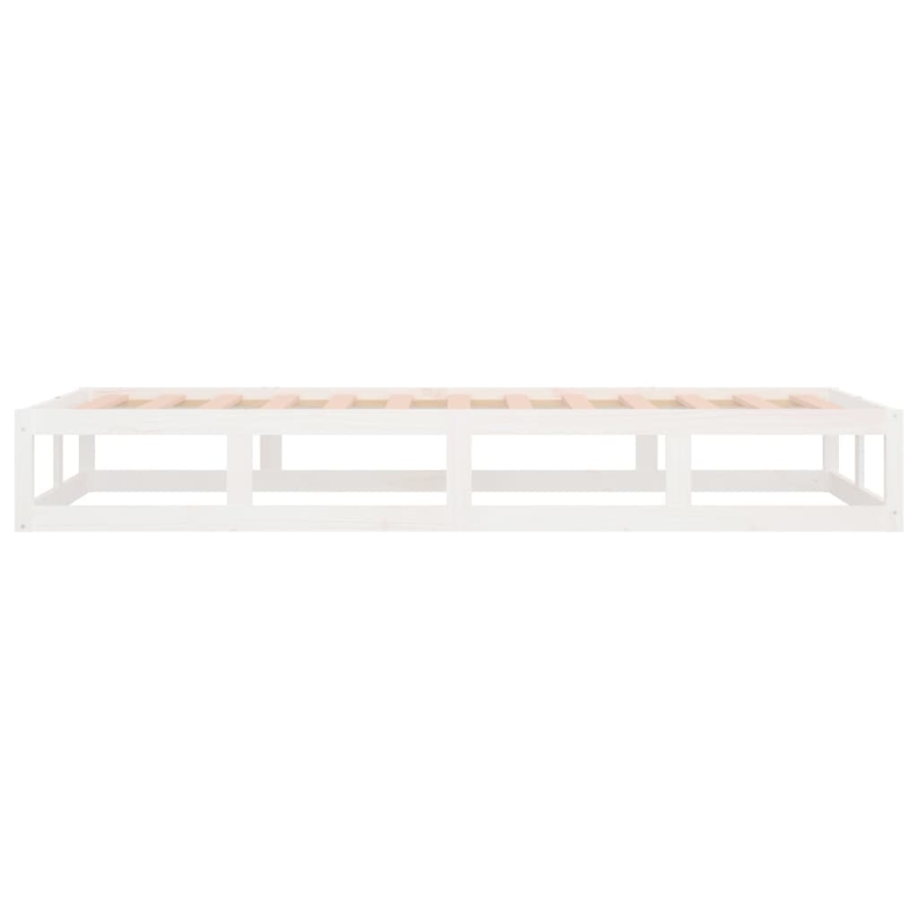 Sengeramme hvit 75x190 cm 2FT6 Small Single heltre