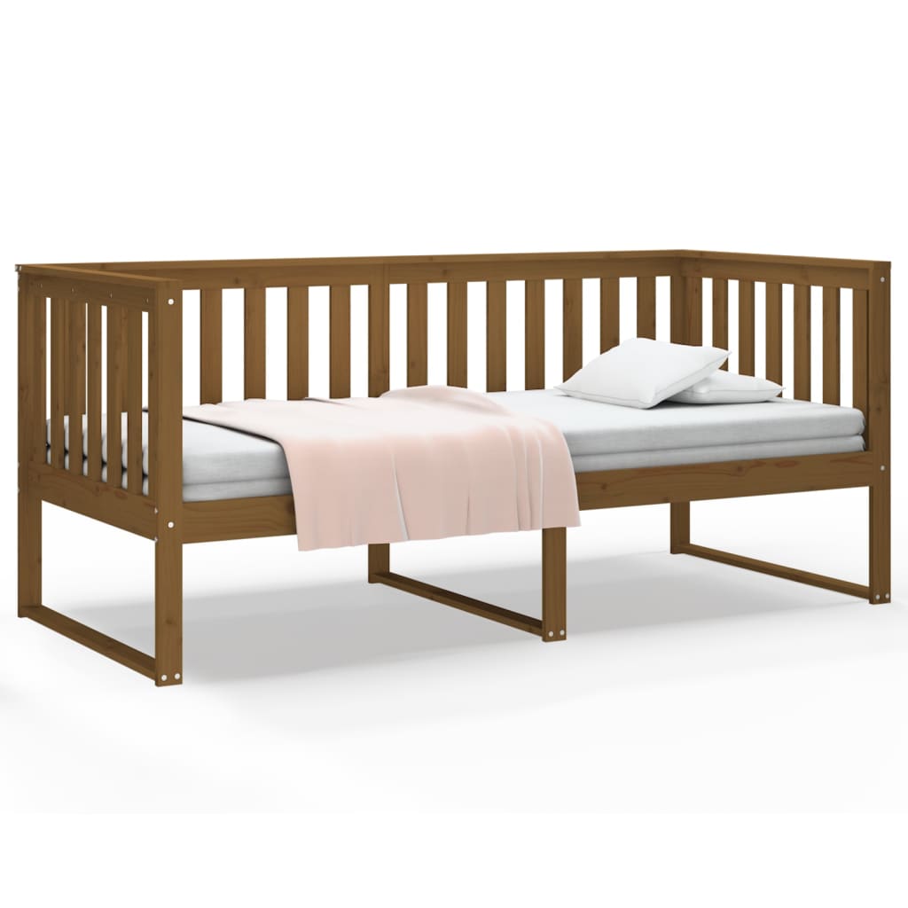 Dagseng honningbrun 100x200 cm heltre furu