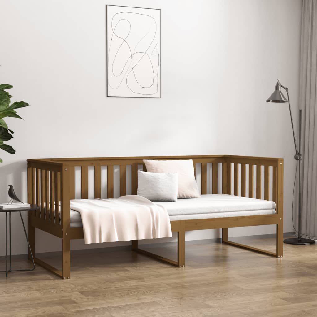 Dagseng honningbrun 100x200 cm heltre furu