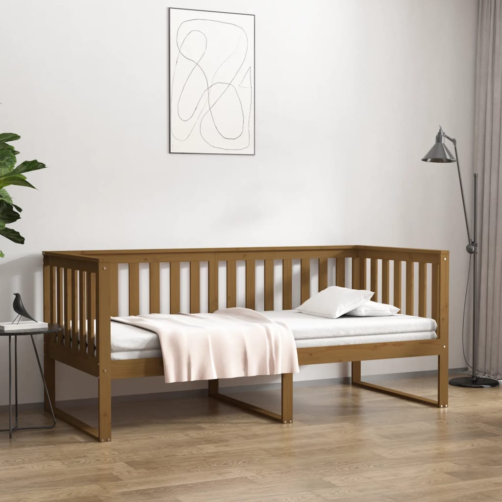 Dagseng honningbrun 100x200 cm heltre furu