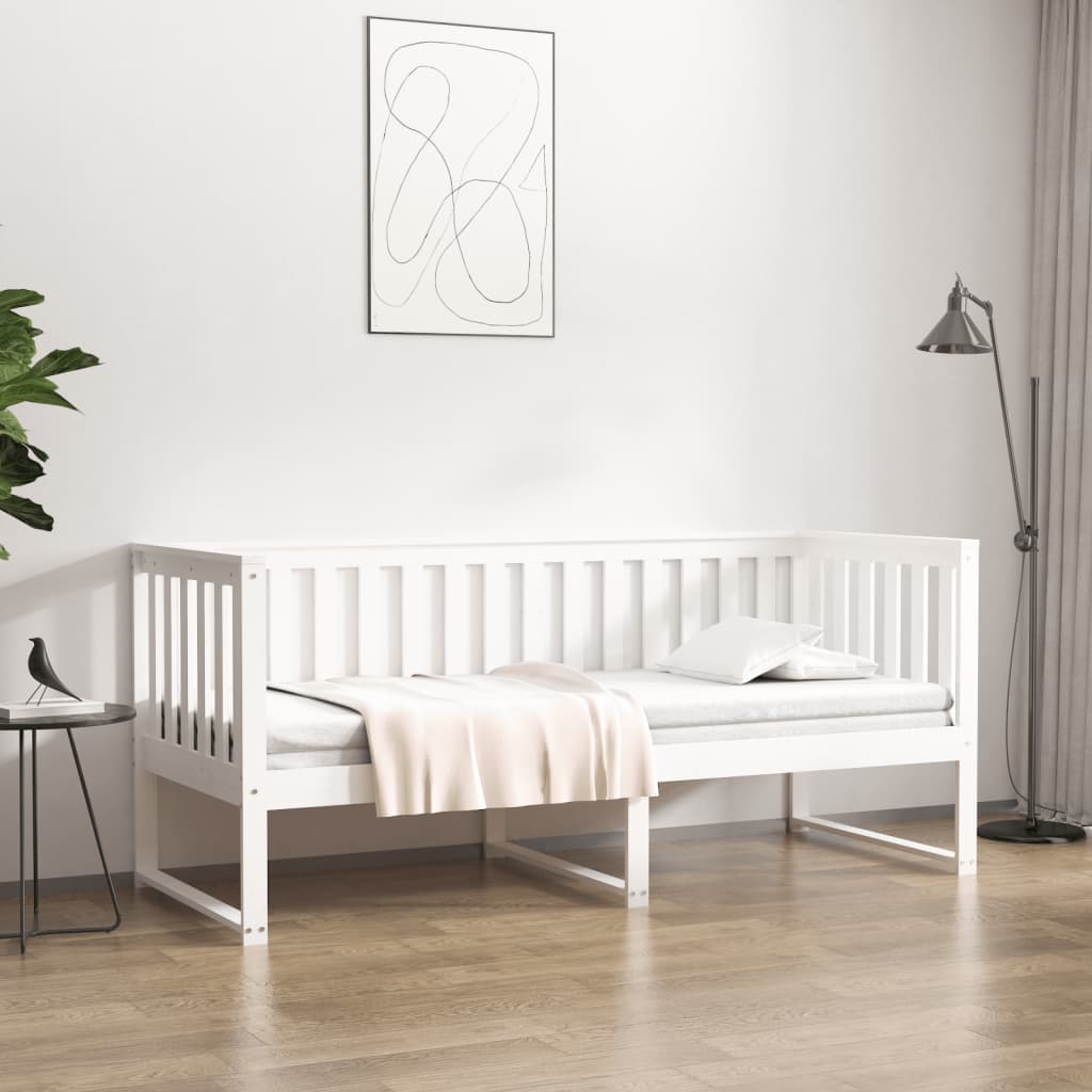Dagseng uten madrass hvit 75x190 cm heltre furu