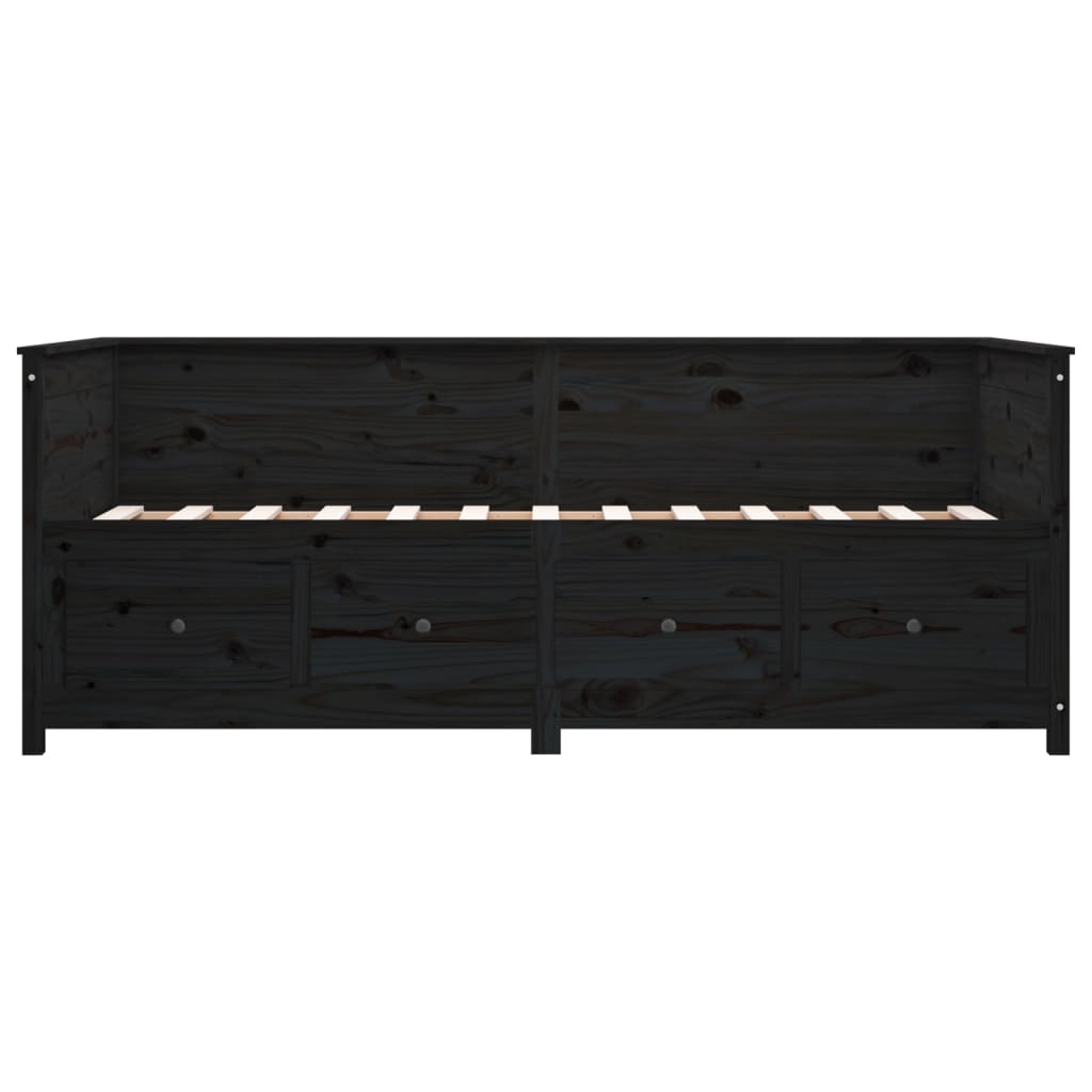 Dagseng svart 90x190 cm heltre furu