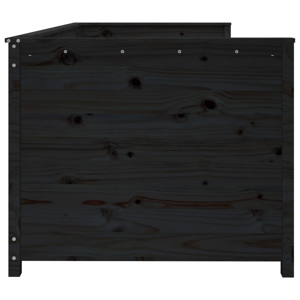 Dagseng svart 90x190 cm heltre furu