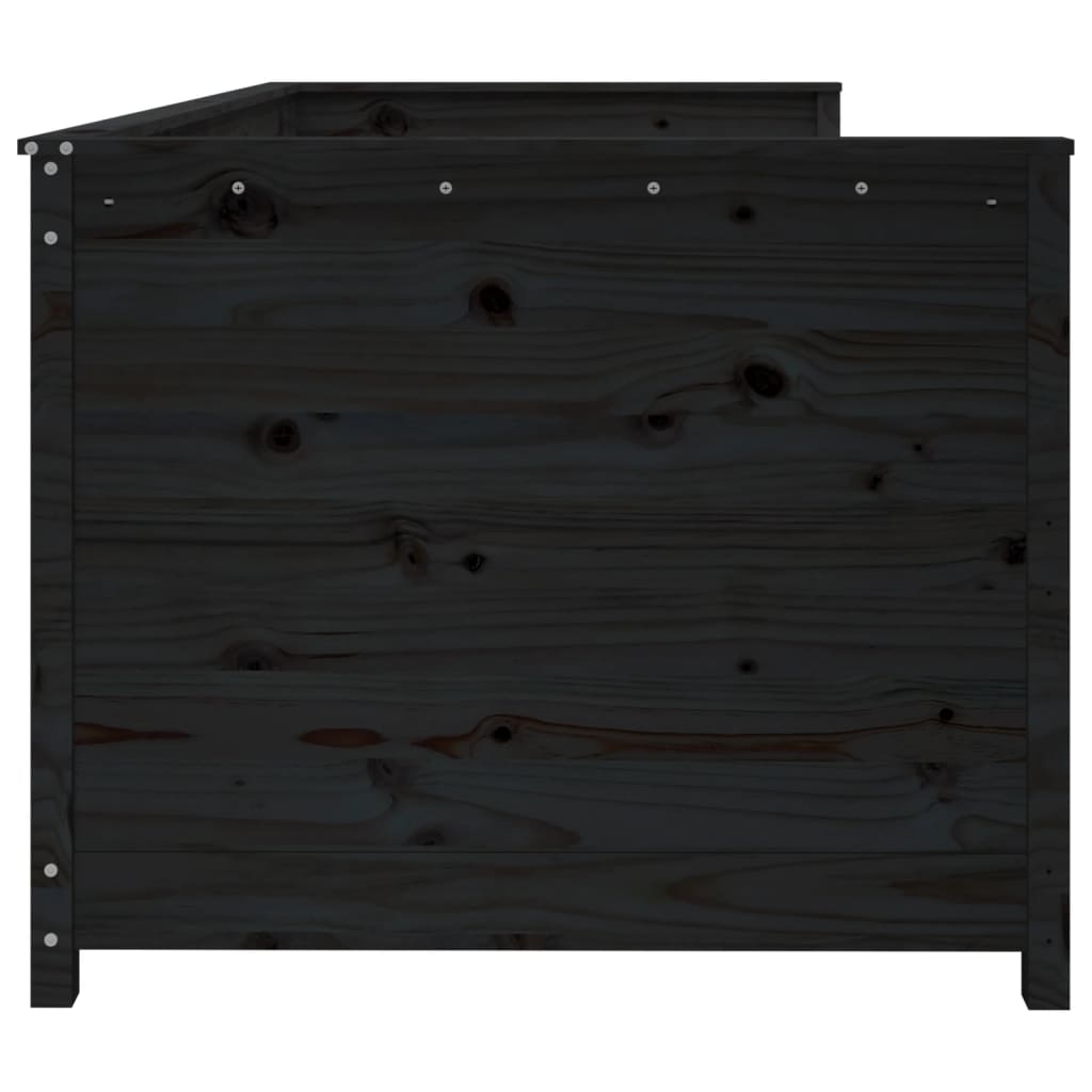 Dagseng svart 75x190 cm heltre furu