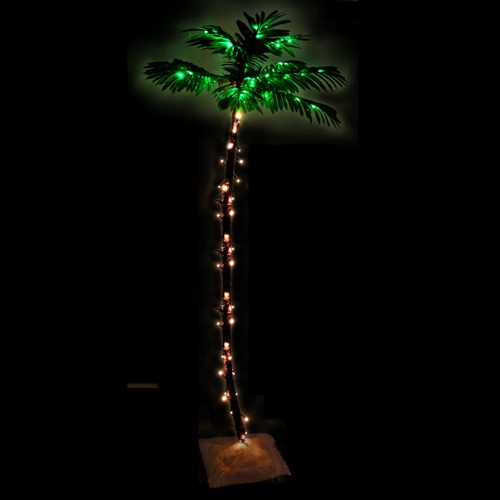 LED-palmetre varmhvit 96 lysdioder 180 cm