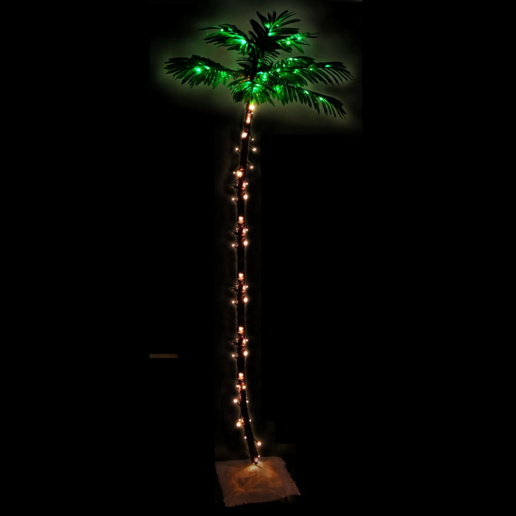 LED-palmetre varmhvit 136 lysdioder 220 cm