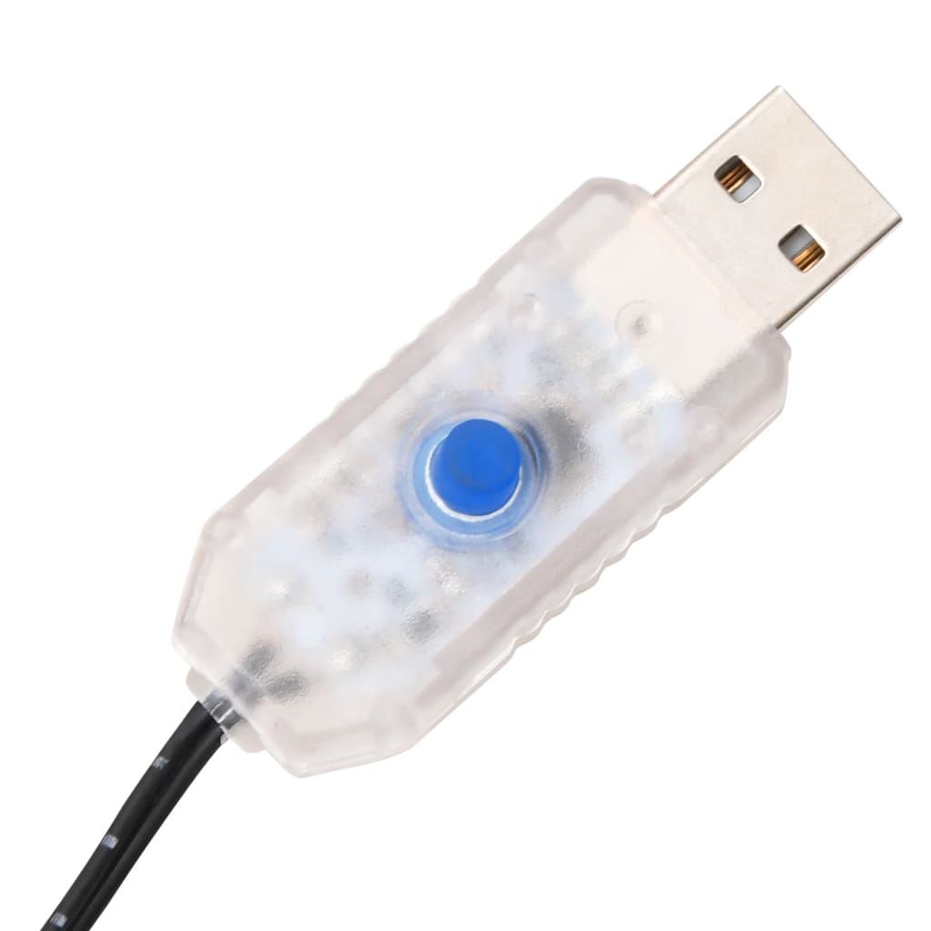 LED-palmetre varmhvit 136 lysdioder 220 cm