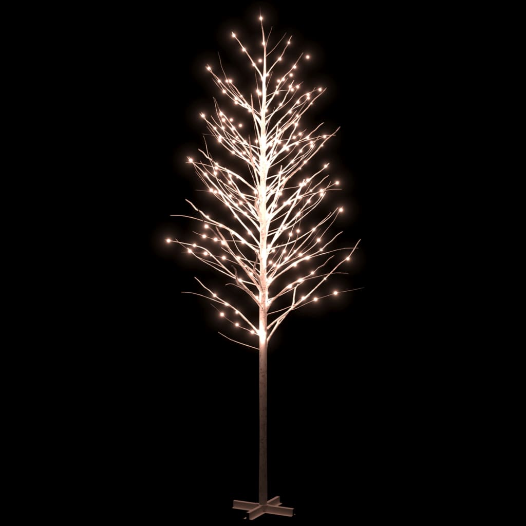 LED-bjørketre varmhvit 672 lysdioder 400 cm