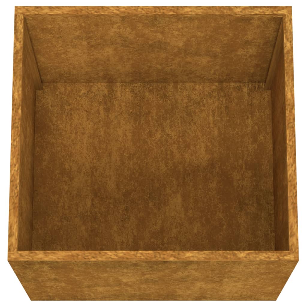 Plantekasser 2 stk 49x47x46 cm cortenstål