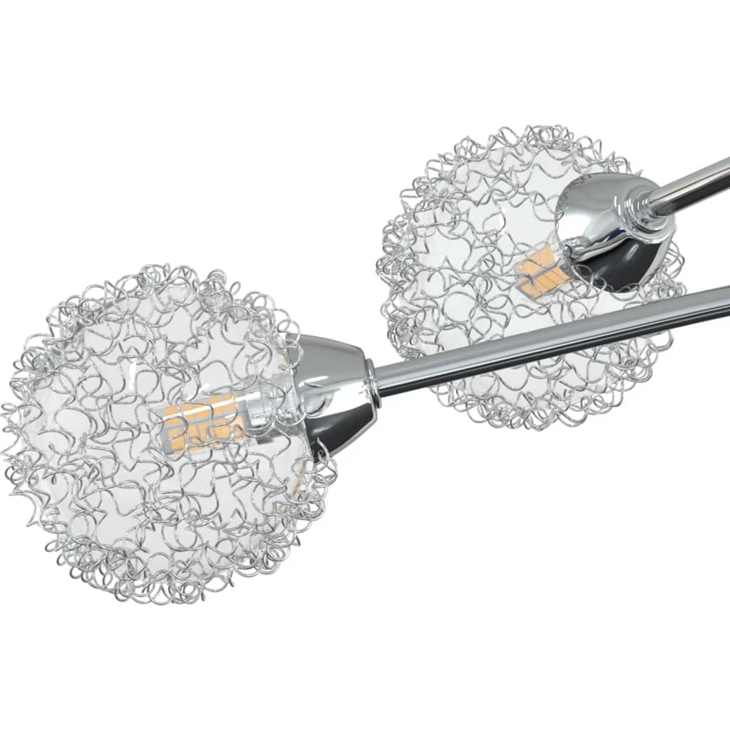 Taklampe med nettingskjermer for 5 G9 LED-lys