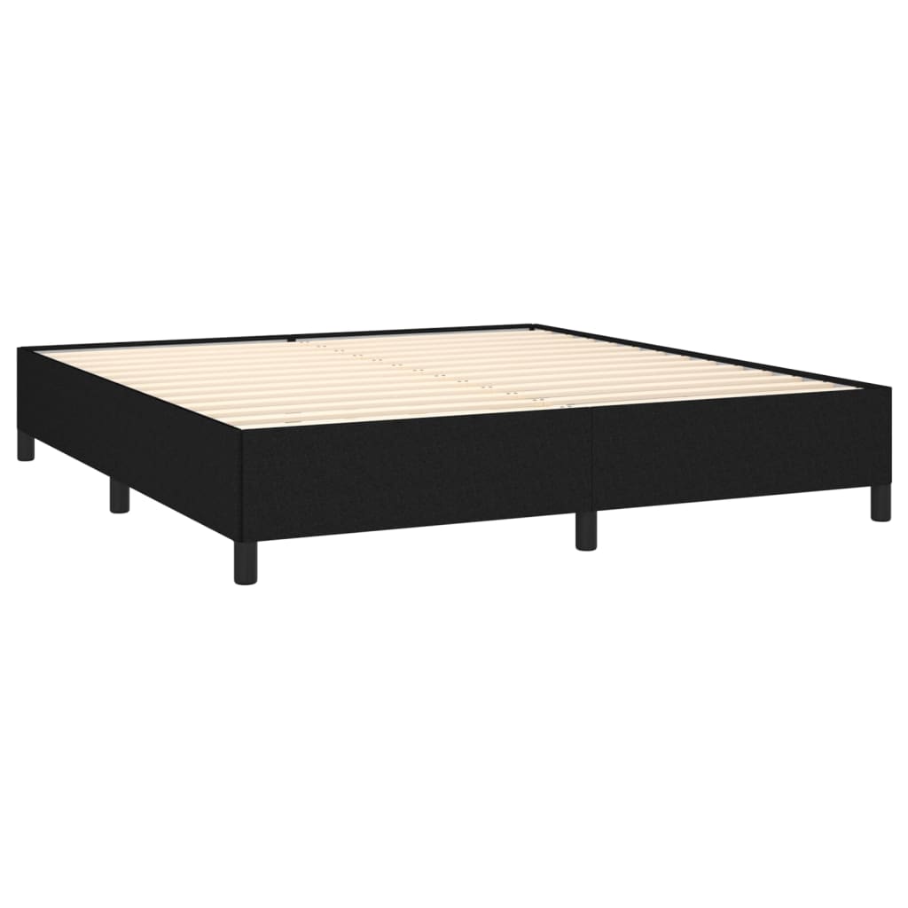 Sengeramme boksfjær svart 180x200 cm Super King stoff