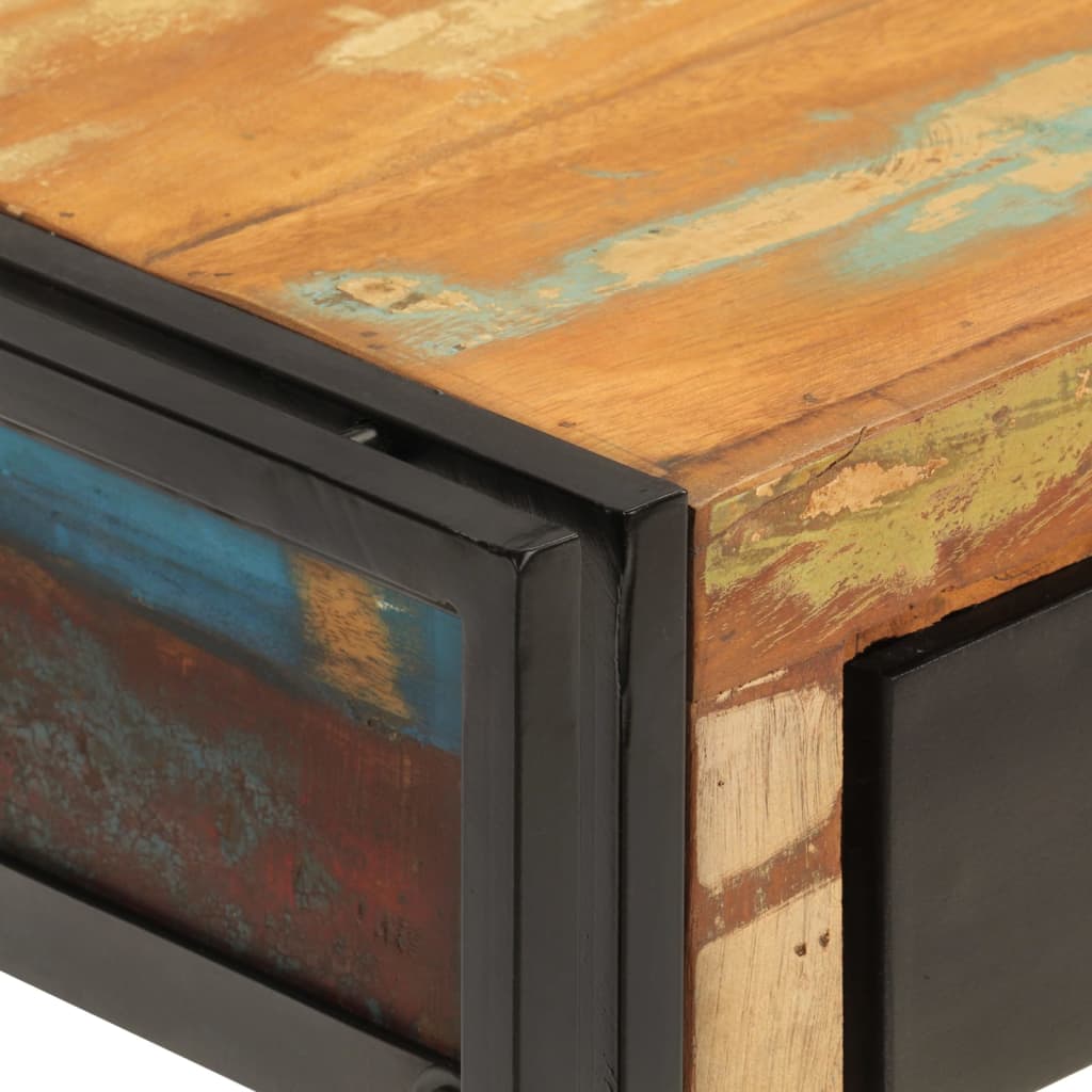 Konsollbord 110x30x76 cm gjenvunnet heltre