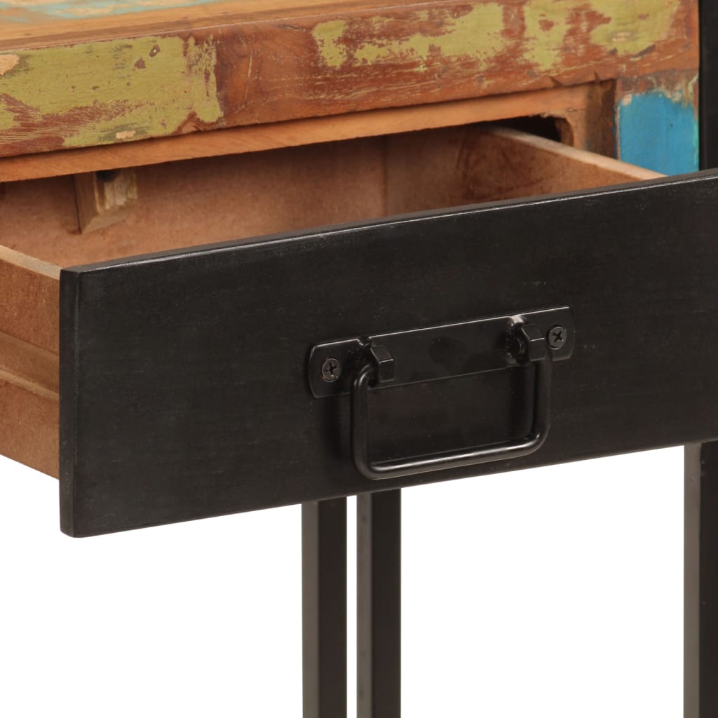 Konsollbord 110x30x76 cm gjenvunnet heltre