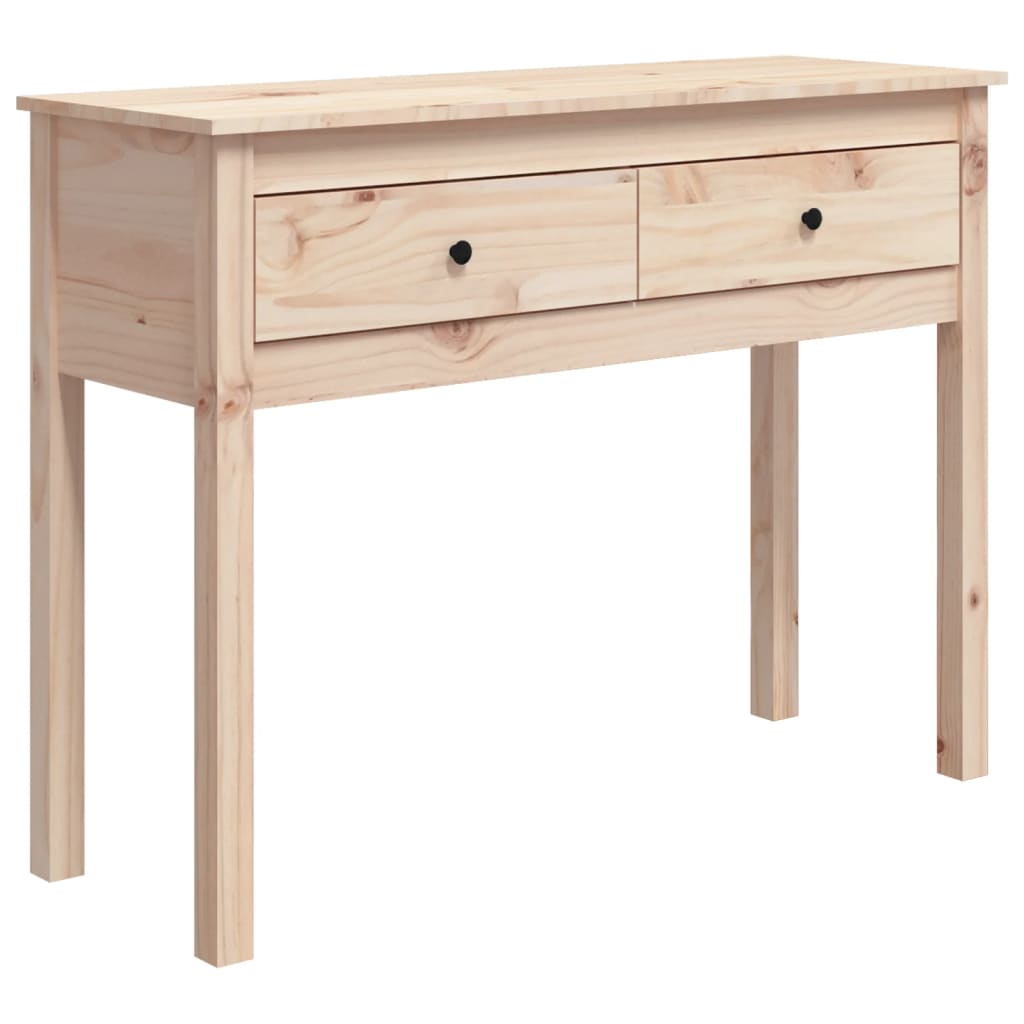 Konsollbord 100x35x75 cm heltre furu