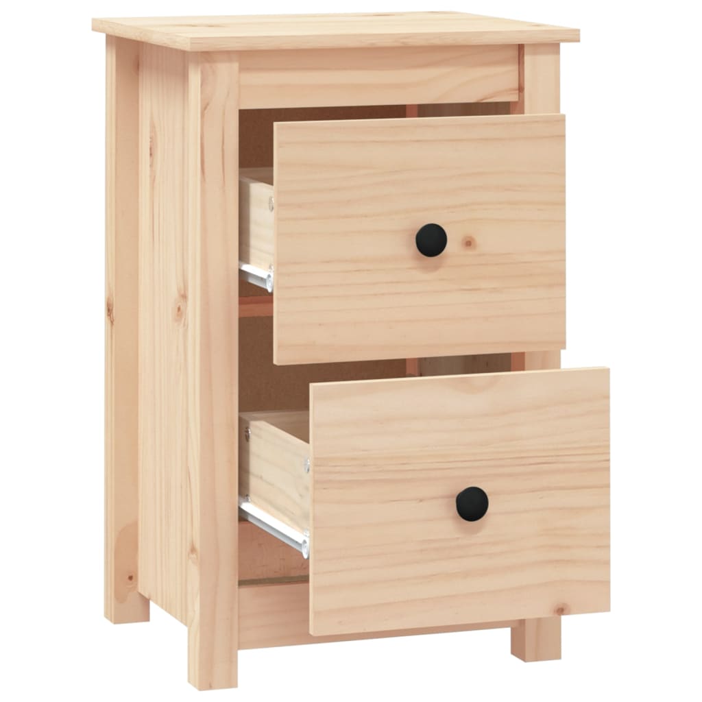Nattbord 2 stk 40x35x61,5 cm heltre furu