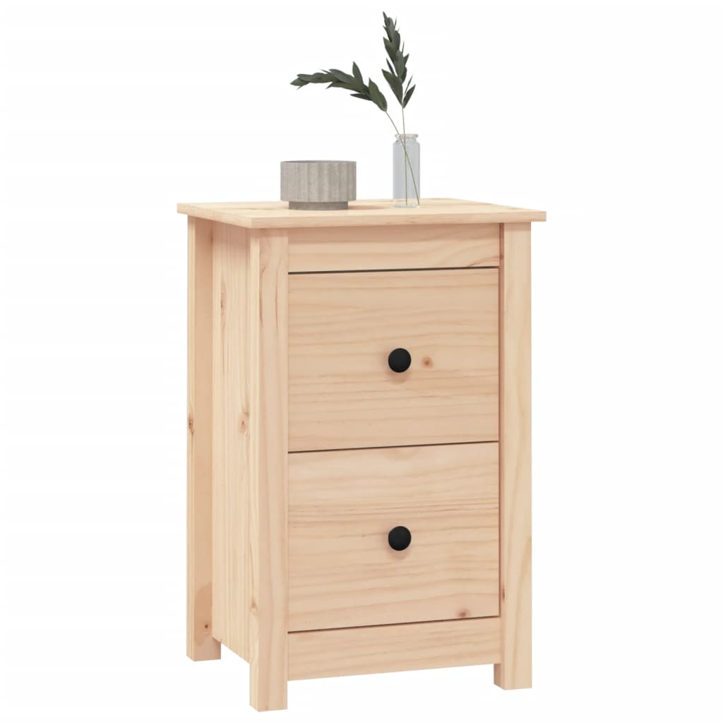 Nattbord 2 stk 40x35x61,5 cm heltre furu