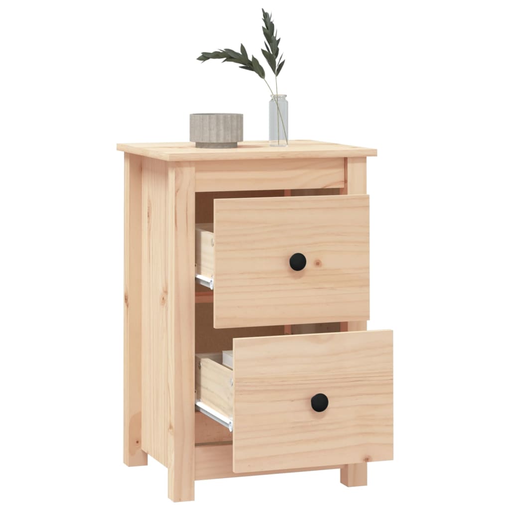 Nattbord 2 stk 40x35x61,5 cm heltre furu