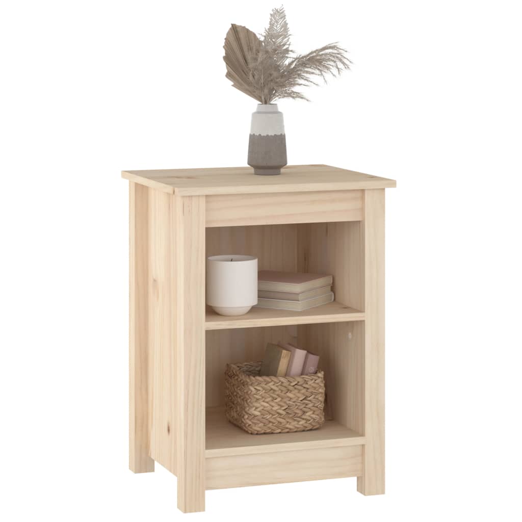 Nattbord 2 stk 40x35x55 cm heltre furu