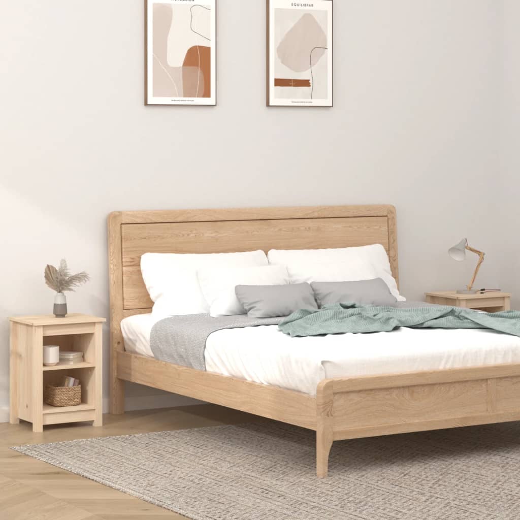 Nattbord 2 stk 40x35x55 cm heltre furu