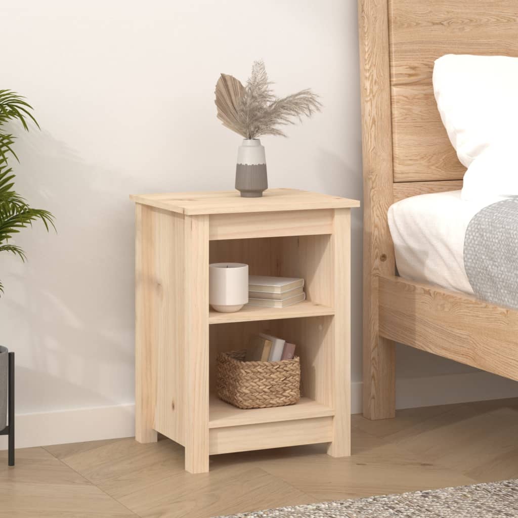 Nattbord 2 stk 40x35x55 cm heltre furu