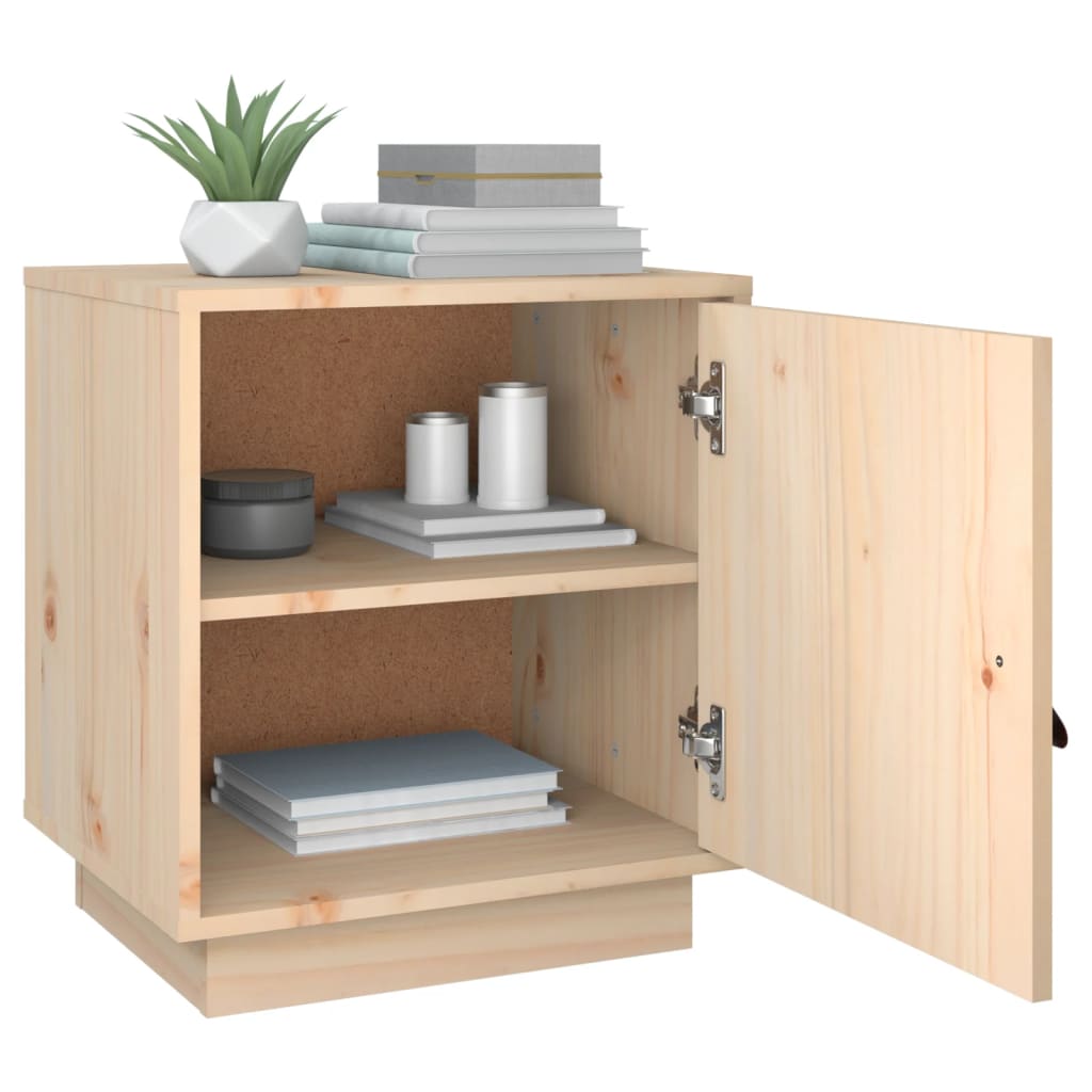 Nattbord 2 stk 40x34x45 cm heltre furu