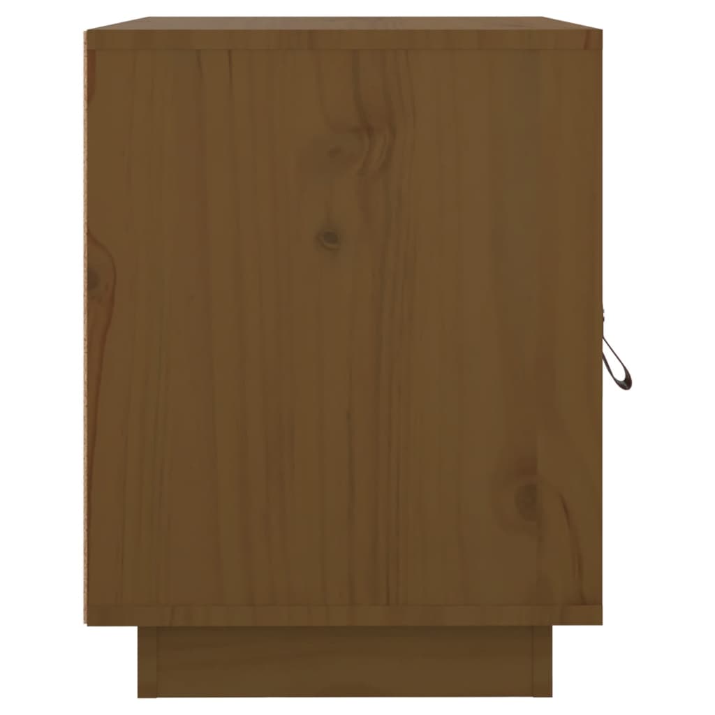 Nattbord 2 stk honningbrun 40x34x45 cm heltre furu