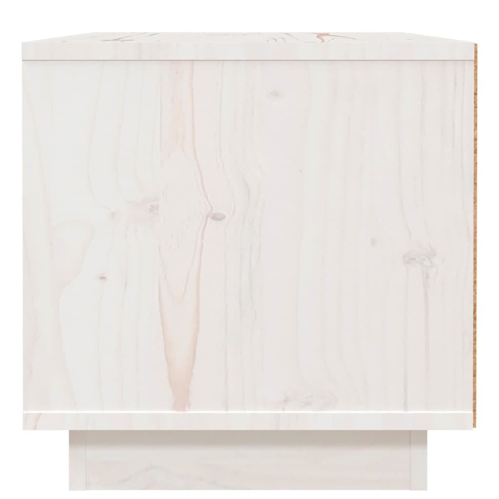 Nattbord 2 stk hvit 40x34x35 cm heltre furu
