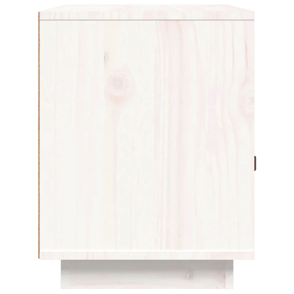 Nattbord 2 stk hvit 40x34x45 cm heltre furu