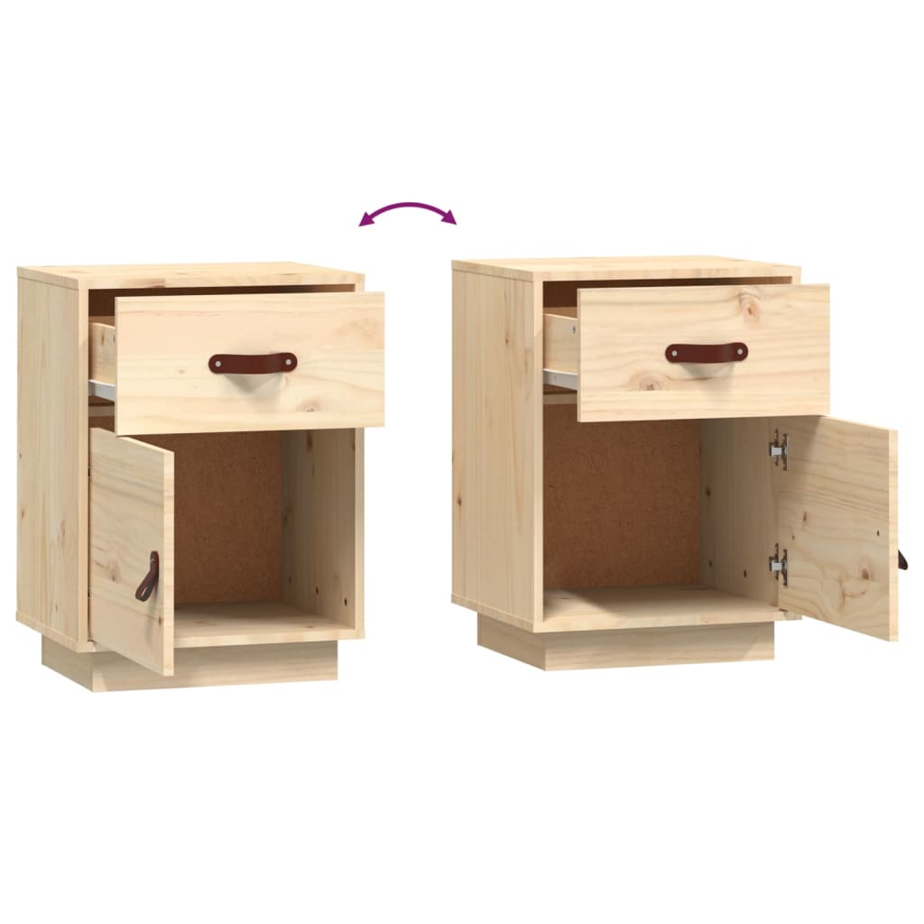 Nattbord 40x34x55 cm heltre furu