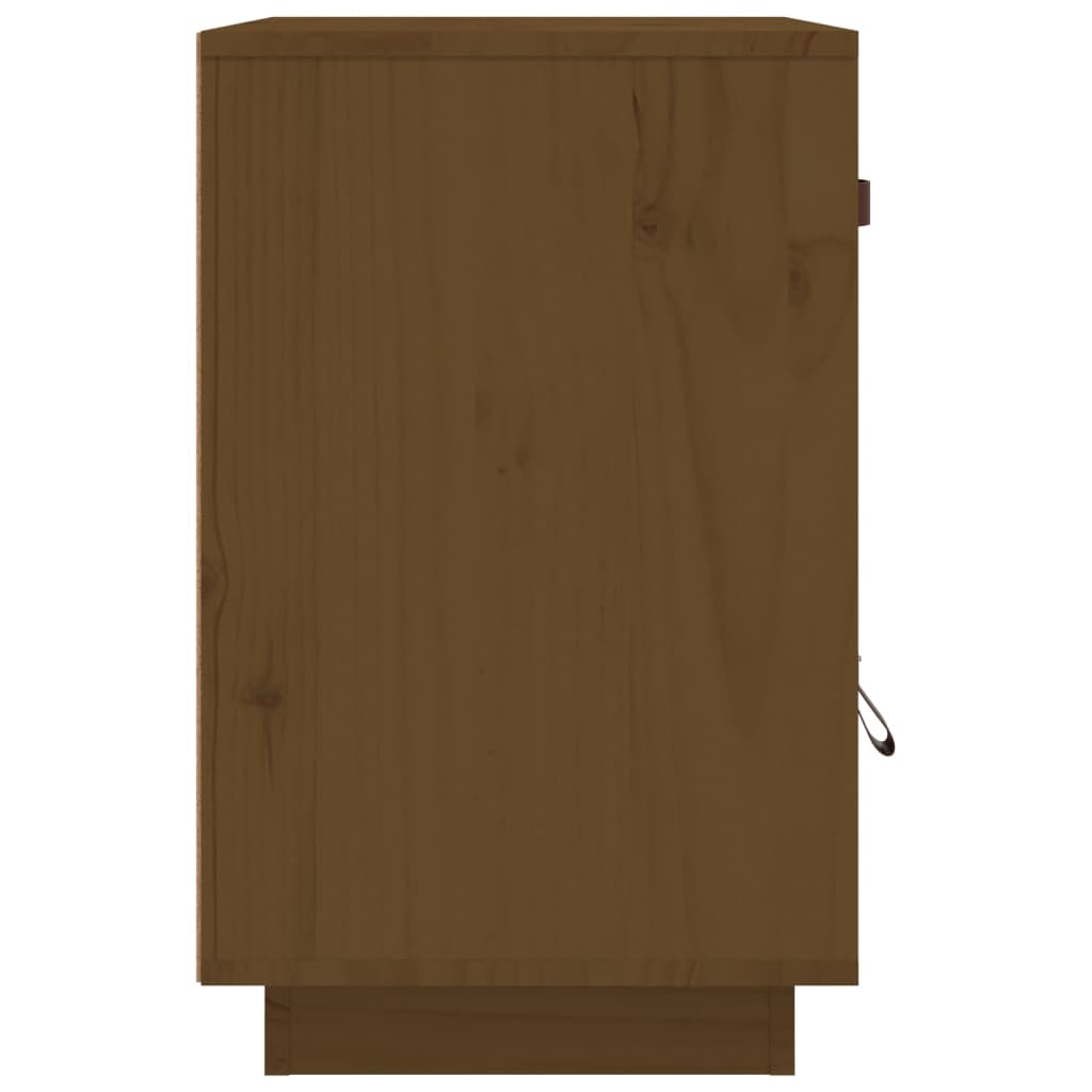 Nattbord 2 stk honningbrun 40x34x55 cm heltre furu