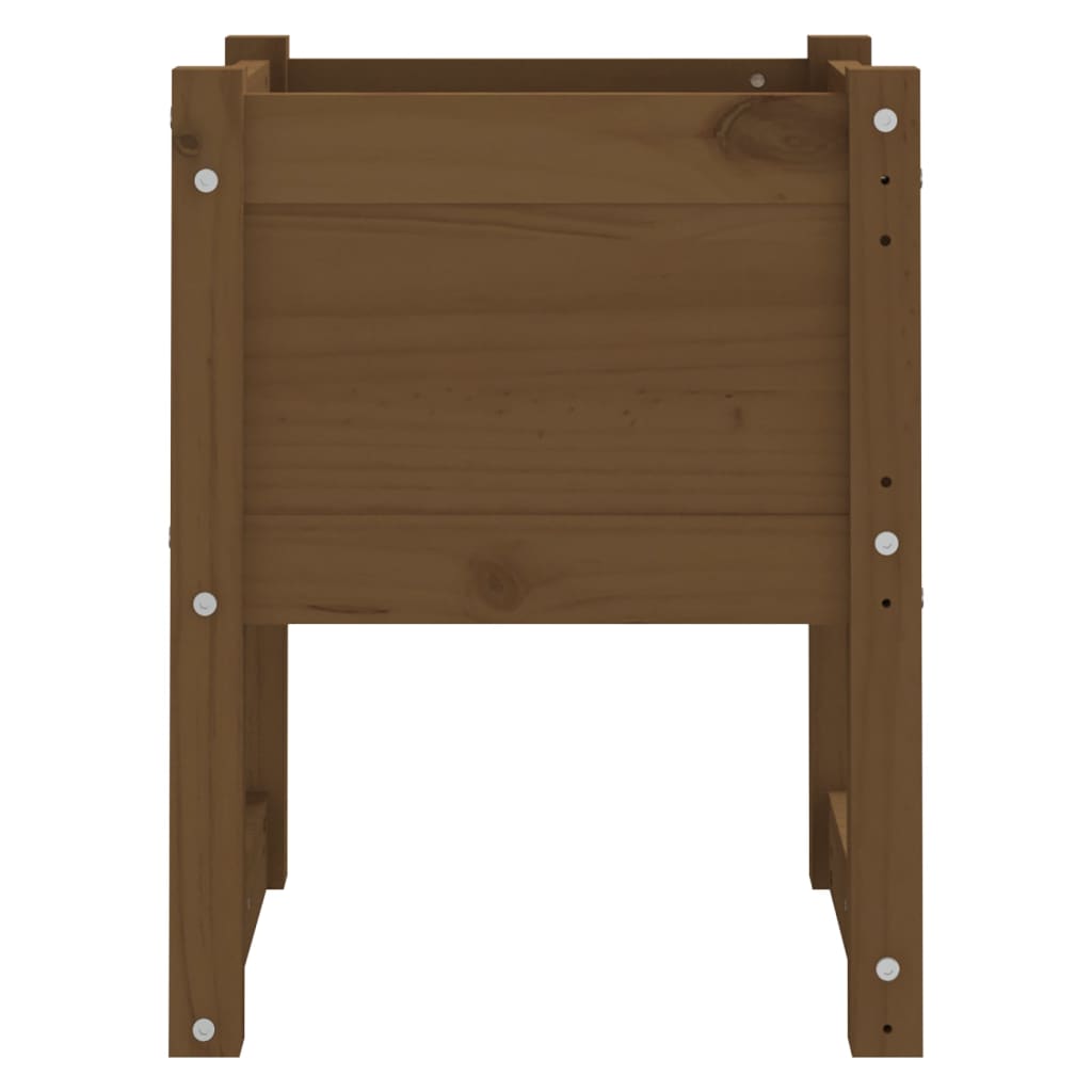 Plantekasser 2 stk honningbrun 40x40x52,5 cm heltre furu