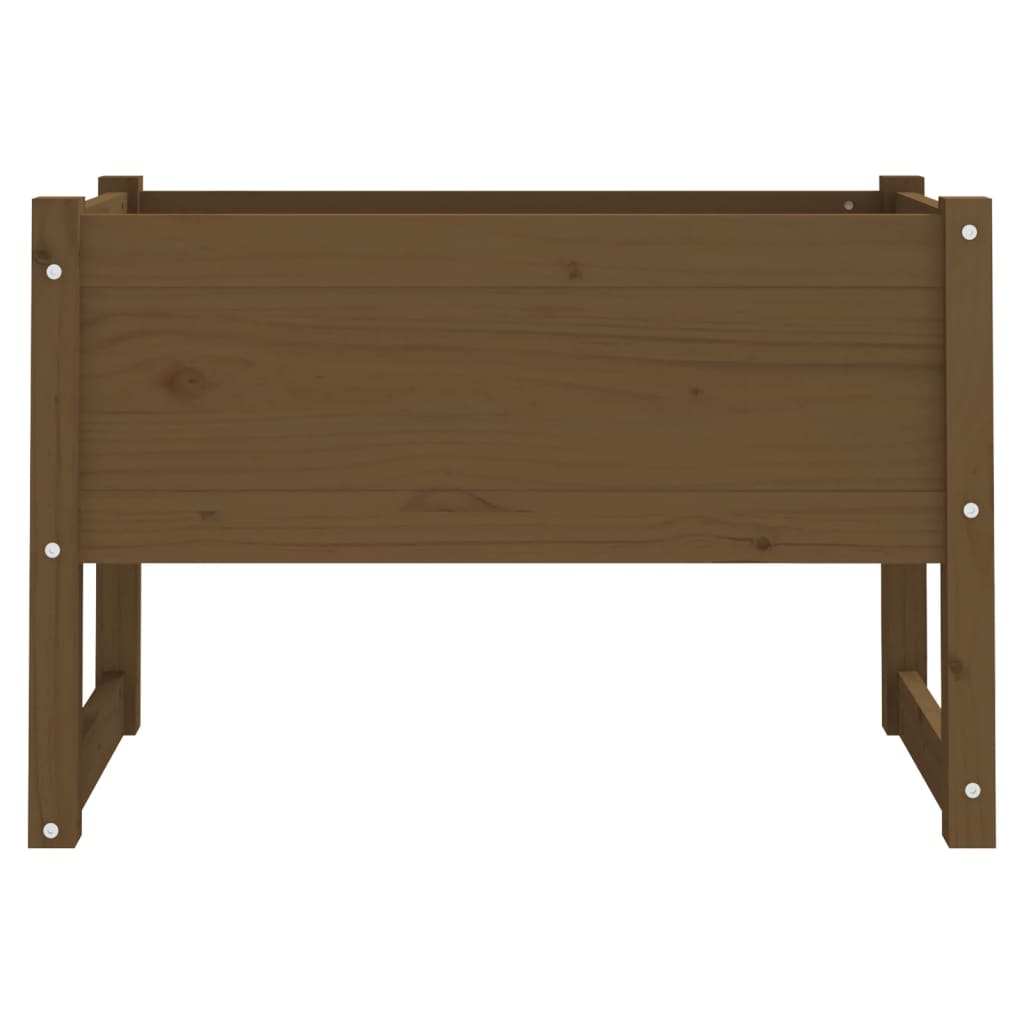 Plantekasse honningbrun 78x40x52 cm heltre furu