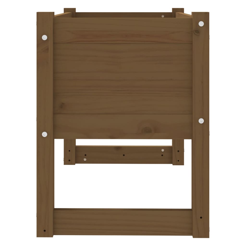 Plantekasse honningbrun 78x40x52 cm heltre furu