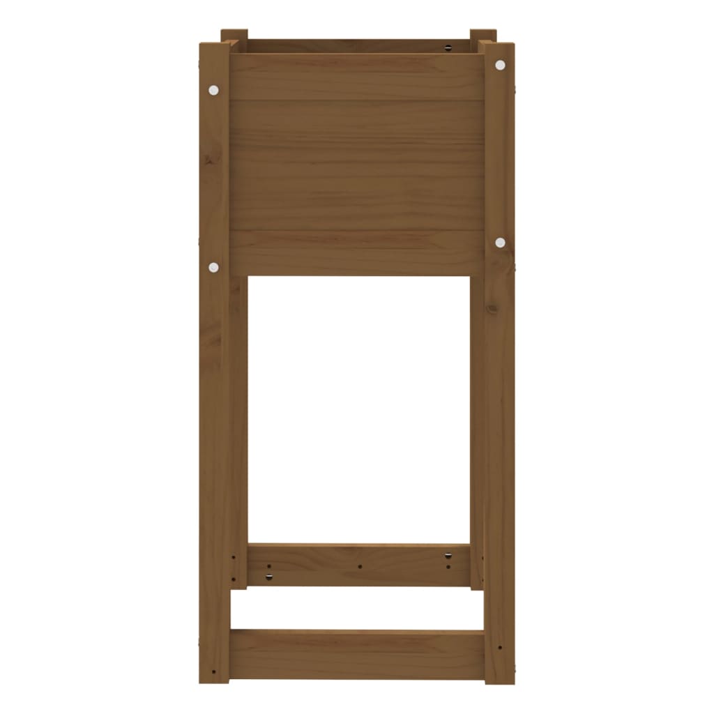 Plantekasse honningbrun 40x40x81 cm heltre furu