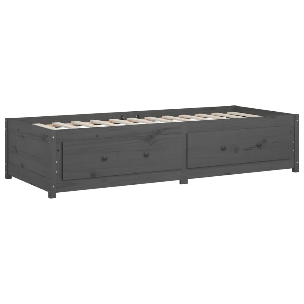 Dagseng grå 90x200 cm heltre furu
