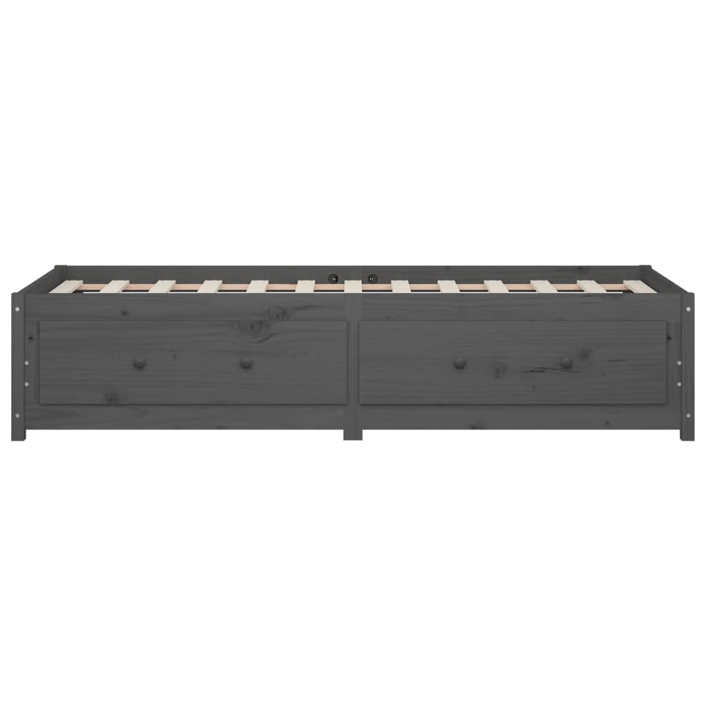 Dagseng grå 90x200 cm heltre furu