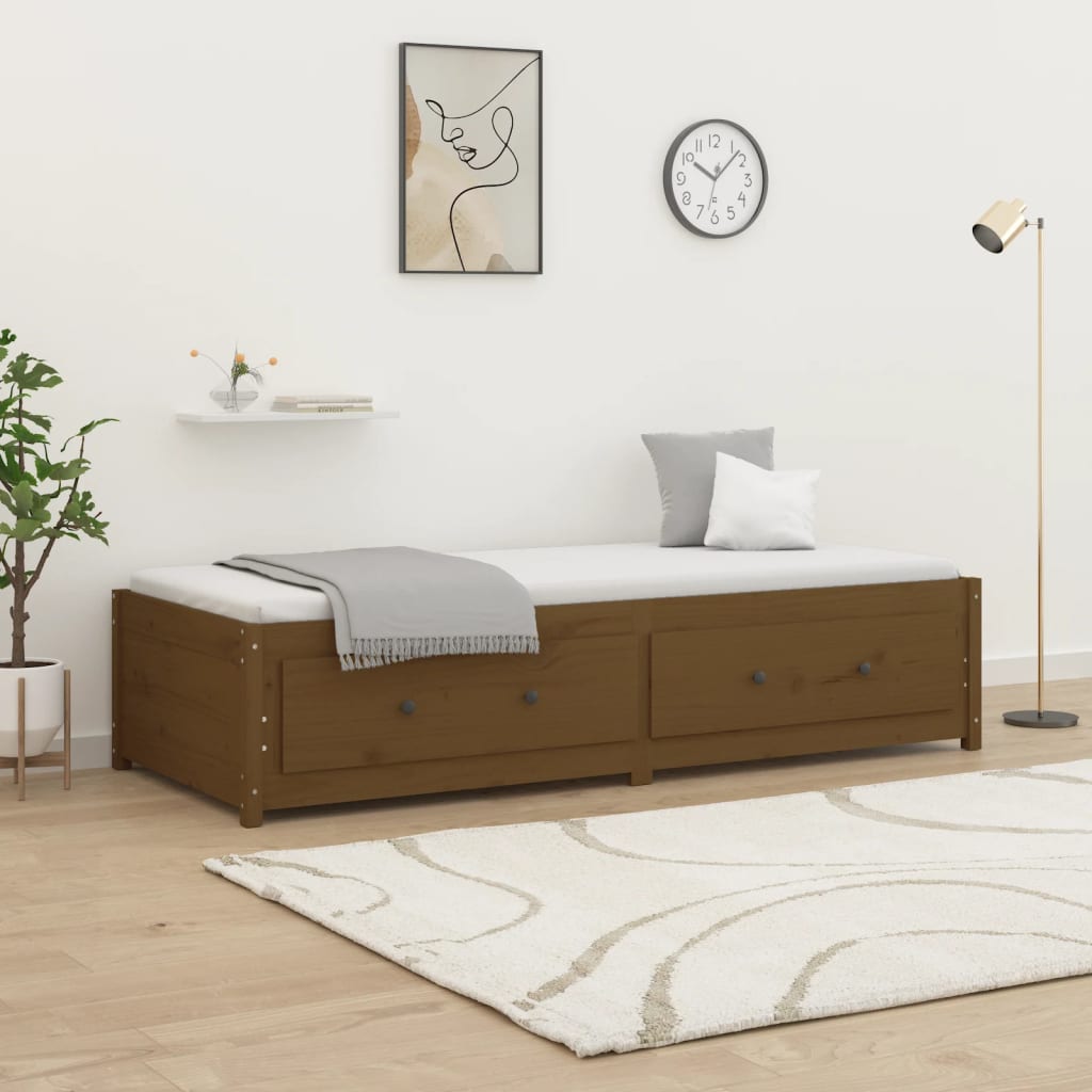 Dagseng honningbrun 90x190 cm 3FT Single heltre furu