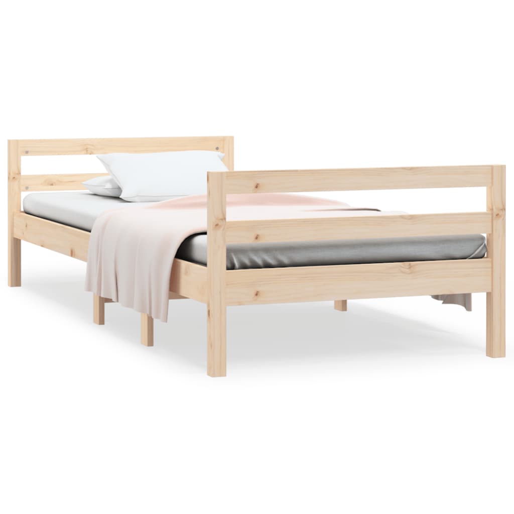 Sengeramme 90x190 cm heltre furu