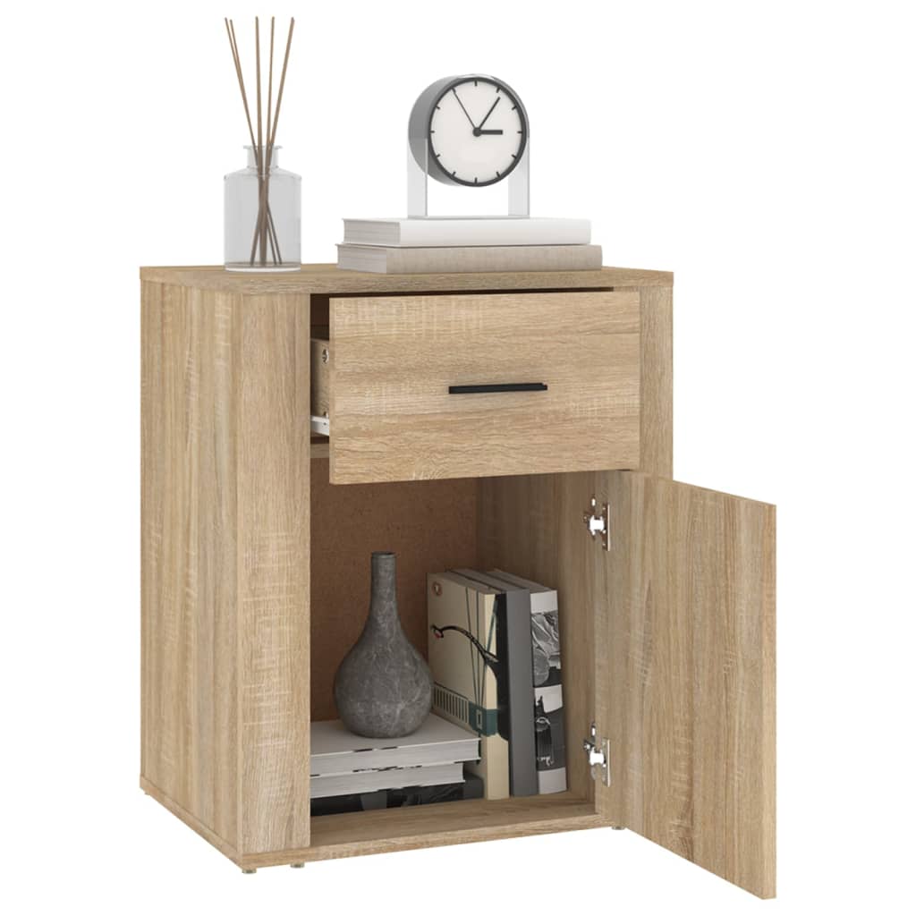 Nattbord sonoma eik 50x36x60 cm konstruert tre