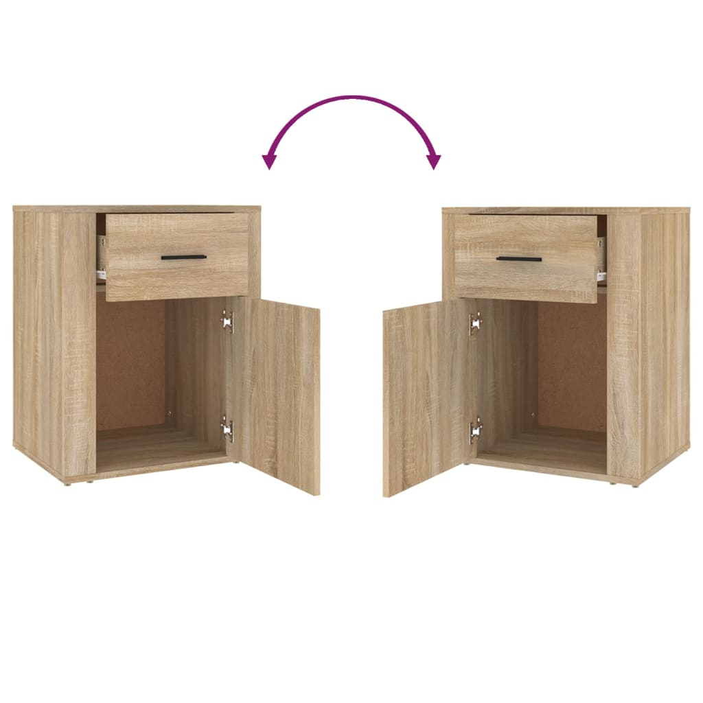 Nattbord sonoma eik 50x36x60 cm konstruert tre
