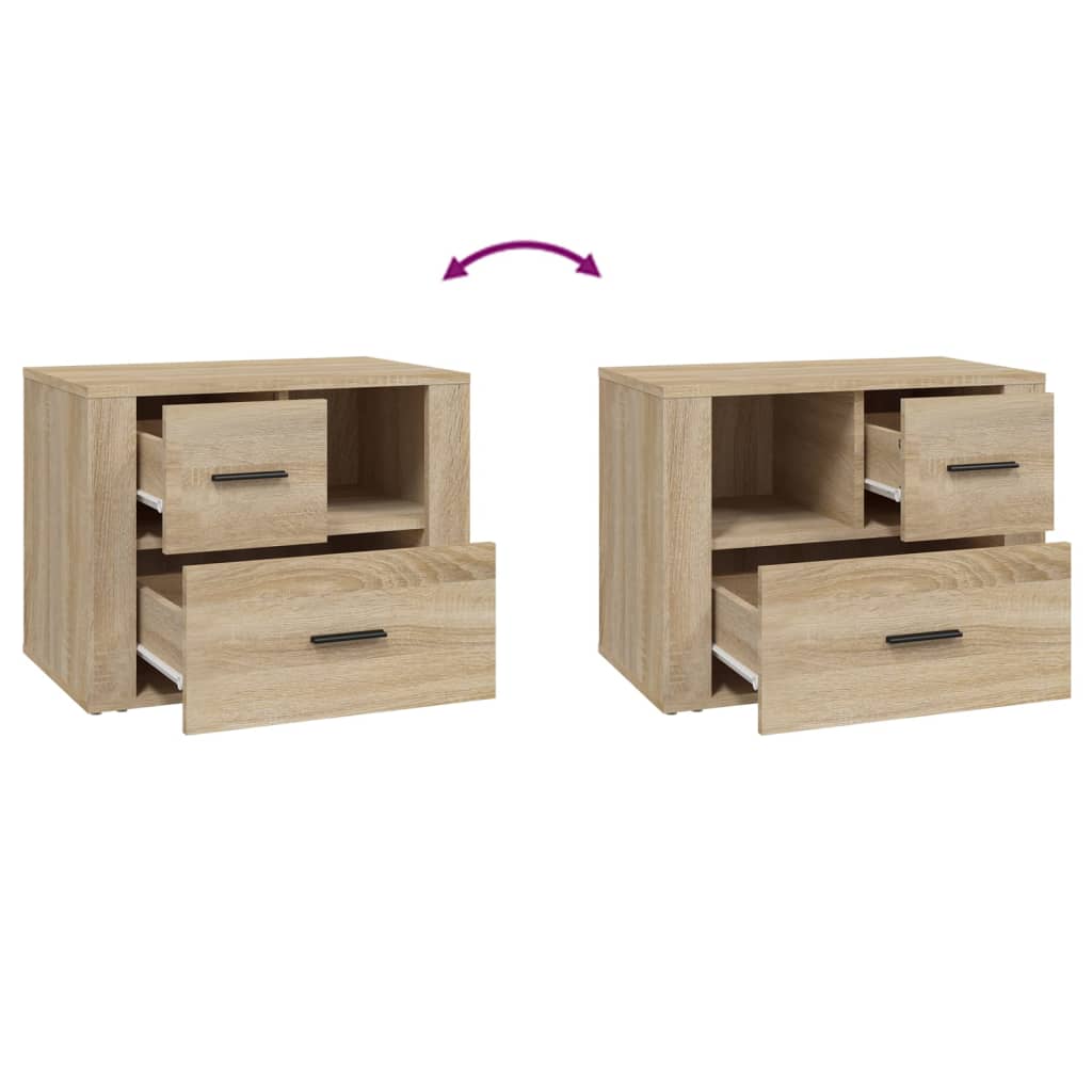 Nattbord sonoma eik 60x36x45 cm konstruert tre