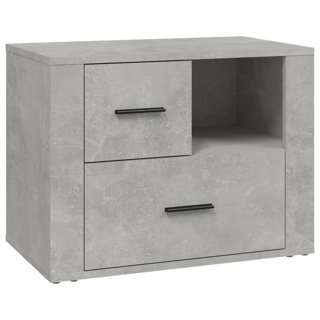 Nattbord betonggrå 60x36x45 cm konstruert tre