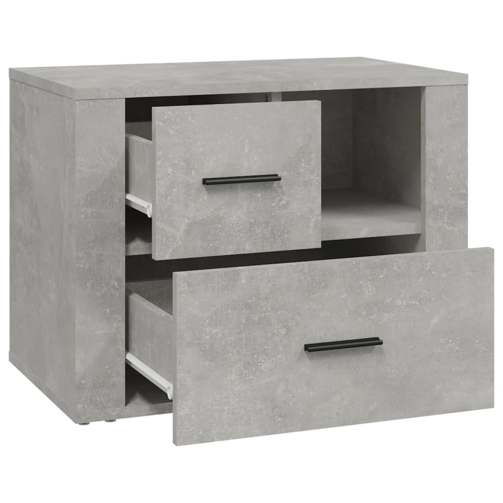 Nattbord betonggrå 60x36x45 cm konstruert tre