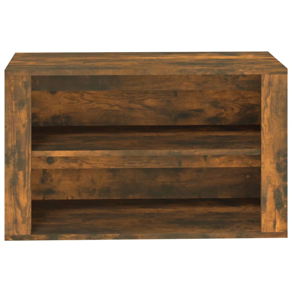 Skohylle røkt eik 75x35x45 cm konstruert tre