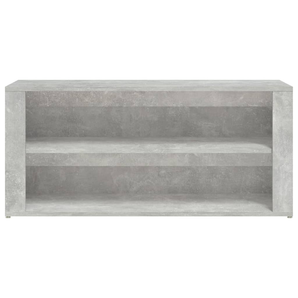 Skohylle betonggrå 100x35x45 cm konstruert tre